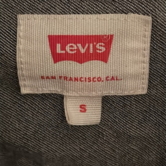 Levi’s men’s black and white plaid shirt, size S - Picture 3 of 8